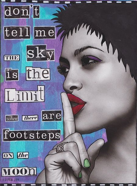 . Alternative Sketchbook, Feminist Artwork, Journal Organizer, Magazine Collage, Sky Is The Limit, Visual Journal, Mixed Media Art Journaling, 60 Minutes, Smash Book