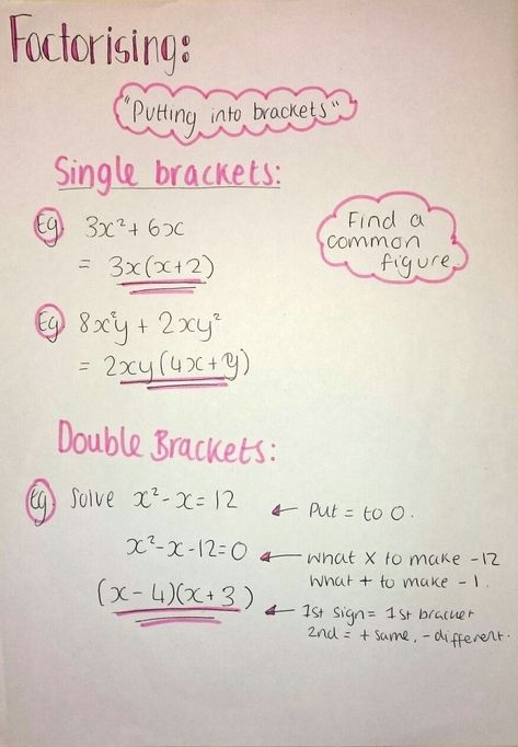 Maths Gcse Foundation, Maths Foundation Gcse Revision, Maths Calculator Revision, Factorising Notes, Maths Non Calculator Revision, Year 9 Maths Notes, Foundation Maths Revision, Year 10 Maths Revision, How To Get A 9 In Gcse Maths