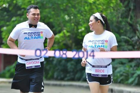 Running to the altar - pre nup theme Engagement Photos Running, Pictorial Ideas, Inspirasi Prewedding, Wedding Running, Prenup Ideas, Prom Photoshoot, Couple Running, Cute Wedding Ideas, Wedding Themes