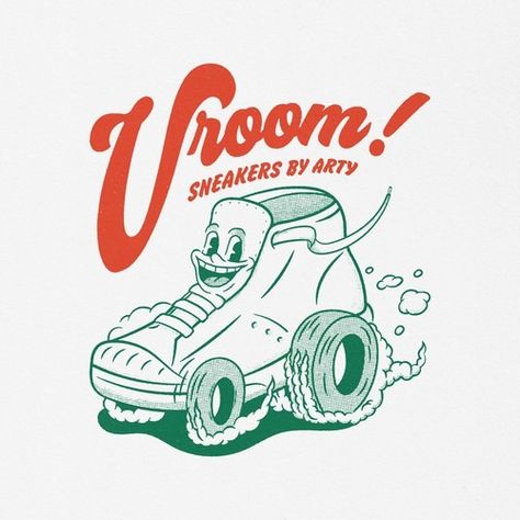 Designs | 99d: Vintage Cartoon Logo for Kids Sneaker Brand | Logo design contest Fries Illustration Design, Line Art Graphic Design, Caravan Hacks, Latest Graphic Design Trends, Wordmark Logo Design, Brand Logo Design, Collage Book, Shirt Illustration, Logo Project