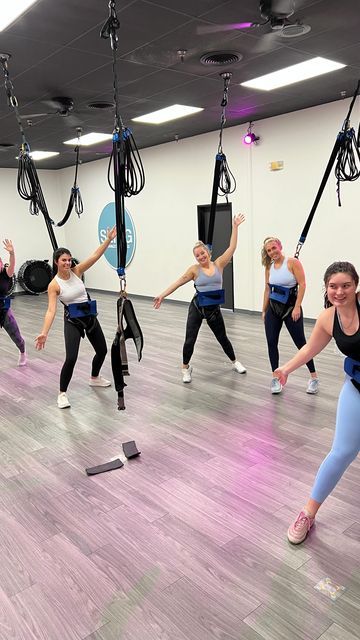 Sling Bungee Fitness - Edmond, OK on Instagram: "#onthisday . . . . . . . #slingbungee #slingbungeefitness #bungeefitness #bungee #bungeeworkout #bungeedance #bungeebabes #trx #aerialworkout #aerialfitness #lowimpact #lowimpactworkout #lowimpacthighcardio #bungeefitnesscertification #bungeefitnesstraining #bungeecertification #bungeetraining #bungeeequipment #bungeefitnessequipment #bungeeclass #fyp #foryou #foryoupage" Bungee Fitness At Home, Bungee Fitness, Bungee Jump, Bunjee Jumping Girl, Bungee Workout, South Africa Bungee Jump, Aerial Fitness, Card Io, Workout Aesthetic