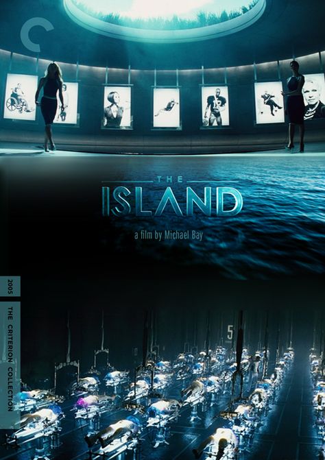 The Island (2005) The Island Movie 2005, Writing Scenarios, Island Movies, Criterion Collection, Comfort Movies, The Criterion Collection, Michael Bay, Epic Movie, Fantasy Collection