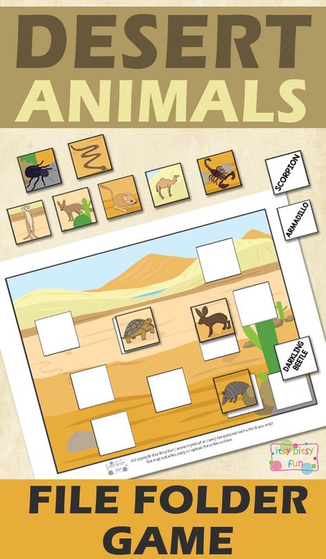 Desert Activities For Toddlers, Desert Animals Activities, Desert Craft, Animal Games For Kids, Desert Activities, Desert Crafts, Kids Deserts, Desert Theme, Deserts Of The World