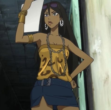 Michiko Malandro Outfits, Michiko Outfits, Machiko Malandro, Michiko Malandro Icons, Michiko Malandro, Michiko & Hatchin, Black Cartoon Characters, Cartoon Profile Pictures, Black Anime Characters