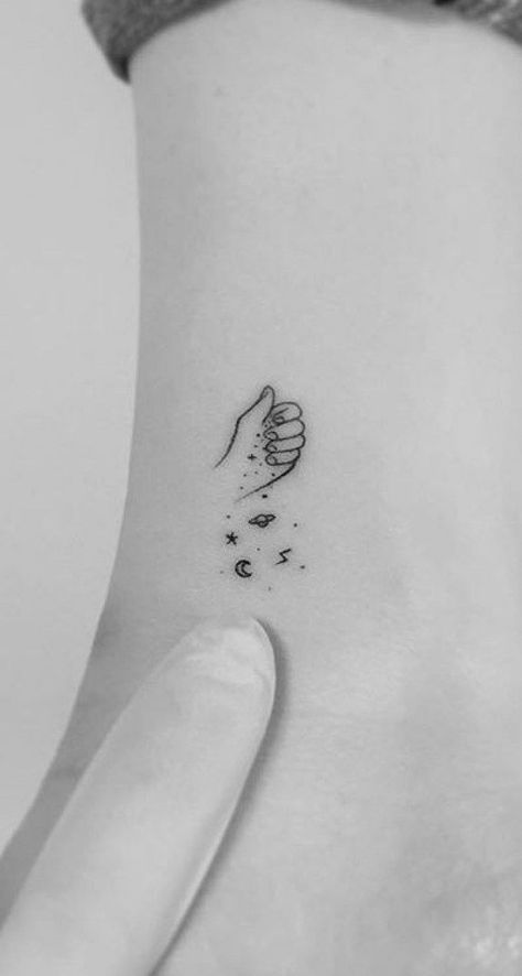 Astronomical Tattoo, 16 Tattoo, Tattoo Diy, Meaningful Tattoos For Women, Small Girl Tattoos, Small Meaningful Tattoos, Disney Tattoo, Initial Tattoo, Tattoo Girls