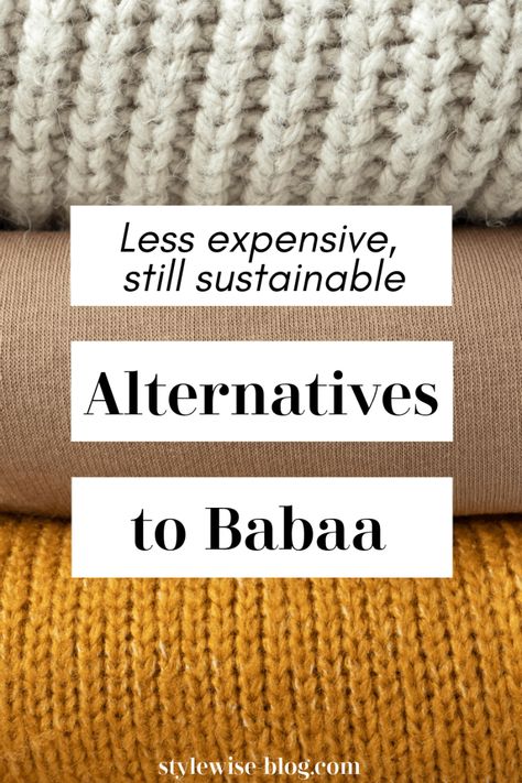 Alternatives to Babaa Sweaters (That are Still Sustainable) - Babaa Sweaters, Fall Sweaters For Women, Wool Sweaters Womens, Ethical Brands, Fisherman Sweater, Eco Friendly Clothing, Sustainable Brand, Sweater Brands, Chunky Knits Sweater