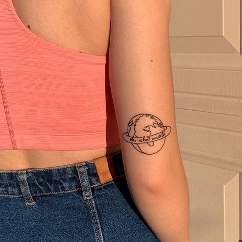 tattoo number seven = oh, what a world by @spaceykacey. and yes I made sure to take these at golden hour yesterday! 🦋💫❤️🌱 Golden Hour Tattoo, Hour Tattoo, Tattoo Number, 7 Tattoo, Number Seven, World Tattoo, Piercing Ideas, Compass Tattoo, Cute Tattoos