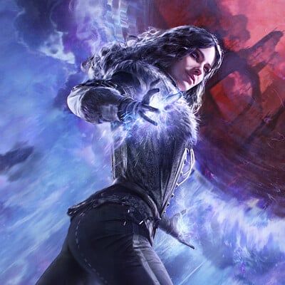 ArtStation - Anton Nazarenko Witcher Wallpaper, The Witcher Wild Hunt, Witch Characters, Witcher Art, Dragon Artwork Fantasy, Yennefer Of Vengerberg, Witcher 3 Wild Hunt, Key Visual, The Witcher 3