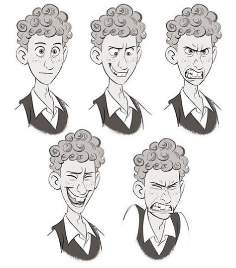 Cartoon Practice, Ginger Guy, Sketches Cartoon, Disney Art Style, Character Head, Expression Sheet, Drawing Face Expressions, الفن الرقمي, Character Design Cartoon