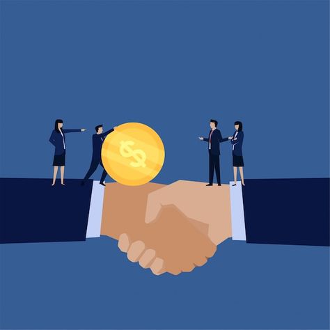 Premium Vector | Business negotiation of exchanging idea and money. Business Flats, About Business, Send Money, Stock Footage, Premium Vector, Graphic Resources, Money, Canvas