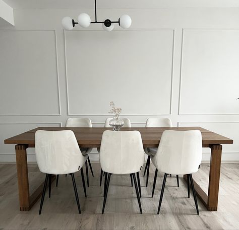 Ikea Morbylanga Table, Morbylanga Dining Table, Ikea Dinning Table, Minimal Dining Room, Dining Room Simple, Minimalistic Interior, Minimalist Dining Room, White Dining Room, Dinner Table Decor