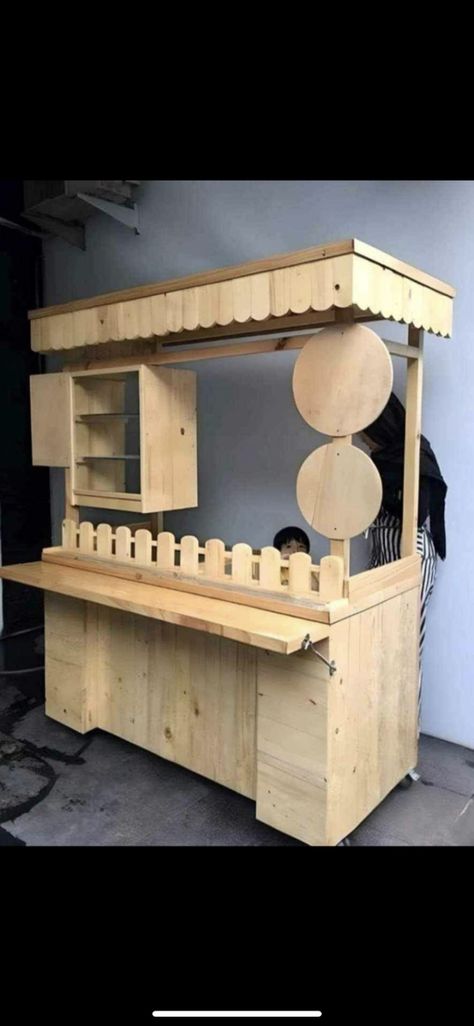 Diy Cafe Counter, Wooden Food Cart Design, Food Kiosk Design Ideas, Diy Food Cart, Food Stall Design, Juice Bar Design, Outdoor Restaurant Design, Food Cart Design, Cart Design