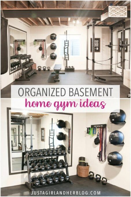 Organized Basement, Basement Home Gym, Basement Gym Ideas, Gym Organizer, Home Gym Basement, Basement Decoration, Basement Organization, Home Gym Ideas, Basement Home