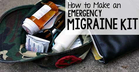 How to Make an Easy Emergency Migraine Kit - Nerdy Mamma Migraine Kit, Headache Hacks, Migraine Hacks, Migraine Tips, Migraine Journal, Iih Awareness, What Causes Migraines, Foods For Migraines, Migraine Remedies