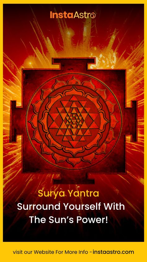 What crosses your mind when you hear the word Surya Yantra? Take a wild guess! It clearly relates to Lord Sun. Sun Yantra is one of the most powerful yantras in astrology, as it serves the ultimate source of power – the Sun.#instaastro #suryayantra Yantra Of The Sun, Sun Yantra Wallpaper, Surya Yantra Wallpaper, Manifestation Songs, Sun Yantra, Surya Yantra, Powerful Yantras, Surya Mantra, Career Astrology