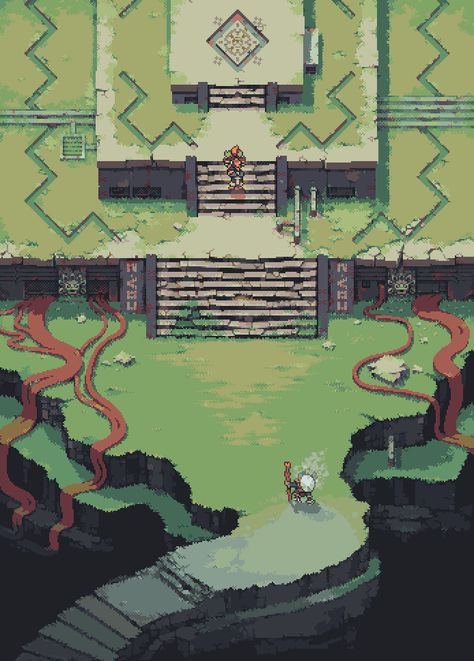 TheDarkSideOFinlal on Twitter: "A picture I made last summer for Mythbook 2, a second Russian artbook about myths #pixelart… " 2d Rpg Game, Pixel Art Title Screen, Top Down Game Art, Pixel Art Gif, Map Game, Top Down Game, Pixel Art Landscape, Indie Game Art, Iphone Macbook