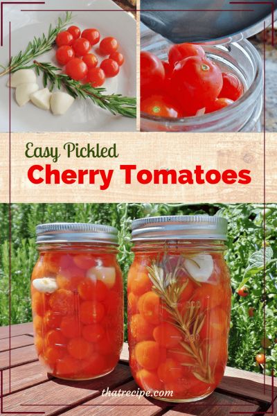 Pickled Cherry Tomatoes, Garlic Pickled, Canning Cherry Tomatoes, Pickled Tomatoes, Pickled Cherries, Cherry Tomato Plant, How To Make Pickles, Cherry Tomato Recipes, Canning Vegetables