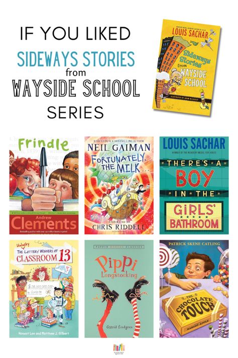 books like wayside school Books For 3rd Graders, Sideways Stories From Wayside School, Wayside School, School Series, Book Reviews For Kids, Pippi Longstocking, Kindergarten Books, Book Blogger, Books Young Adult