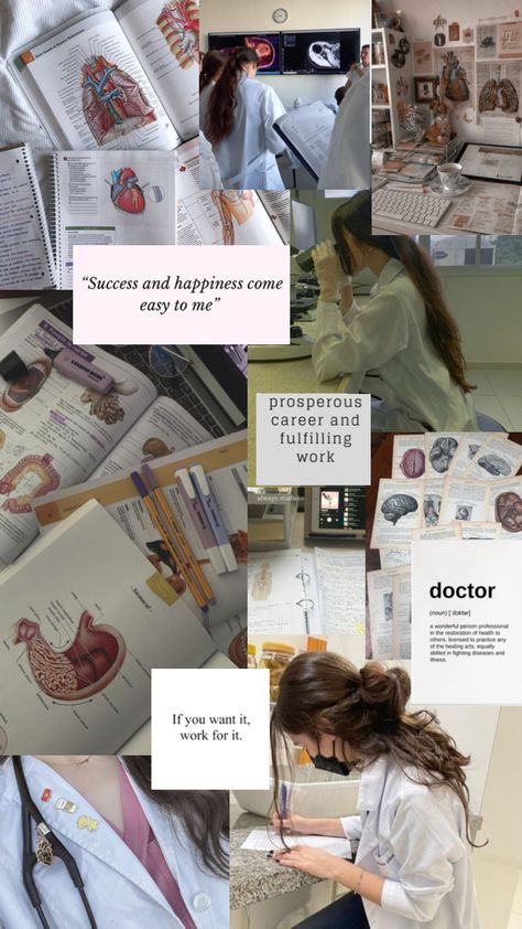 Doctor Girl, Medical School Life, Be A Doctor, Medical Student Motivation, Med School Motivation, Board Wallpaper, Vision Board Wallpaper, Medical School Motivation, Becoming A Doctor