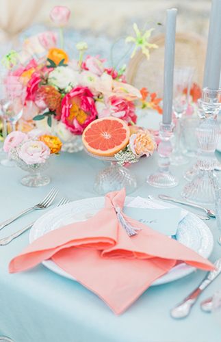 Wedding Table Pink, Coastal Wedding Inspiration, Wedding Nautical, Wedding Coastal, Wedding Tropical, Citrus Wedding, Tafel Decor, Groomsmen Wedding, Coral Wedding