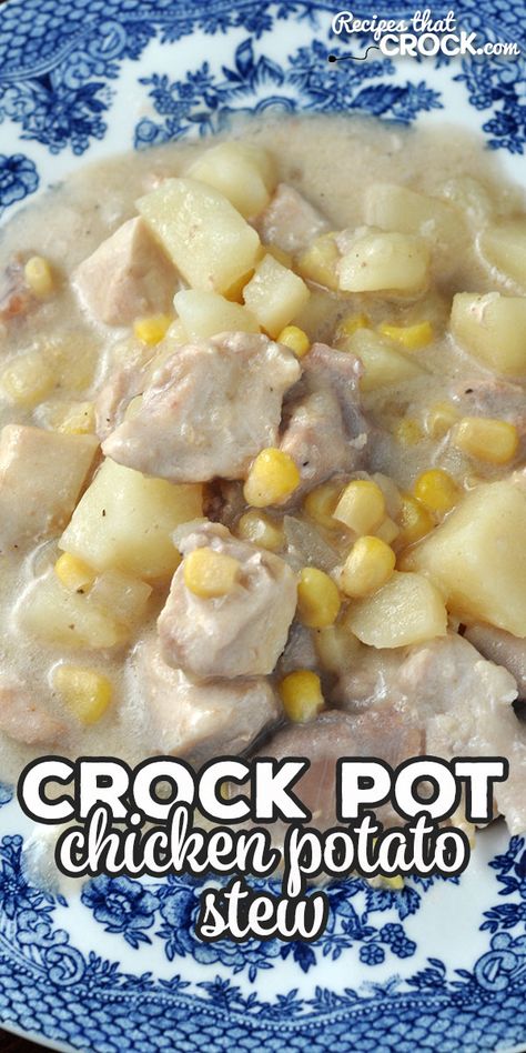 Chicken Potato Stew, Healthy Crock Pots, Crockpot Vegan, Beef Stews, Potato Stew, Crockpot Ideas, Chicken Potato, Crockpot Dinners, Easy Dinner Recipes Crockpot