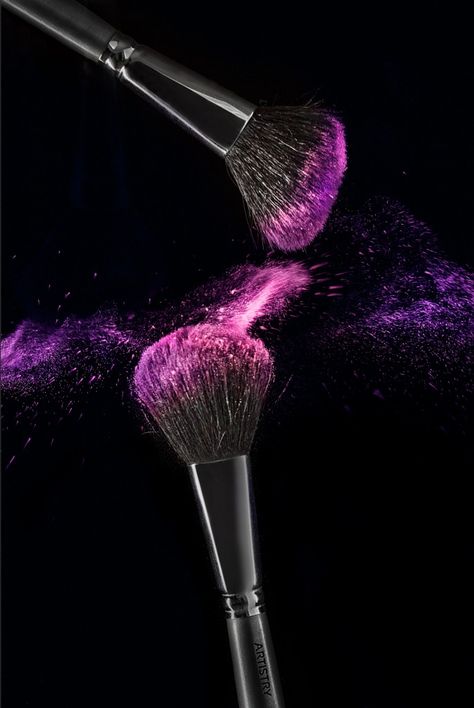 Pink & Purple Makeup Brush Photography Makeup Backgrounds, Cosmetic Photography, Mermaid Beauty, Makeup Illustration, Makeup Wallpapers, Brush Background, Makeup Logo, Purple Makeup, Cosmetics Photography