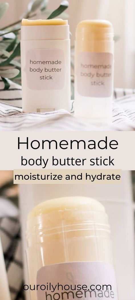 Diy Hair Wax Stick, Natural Body Butter Recipe, Body Butter Bars Recipe, Body Butter With Beeswax Recipe, Body Butter Stick, Body Butter Without Coconut Oil, Moisturizing Soap Recipe, Diy Toiletries, Medicine Recipes