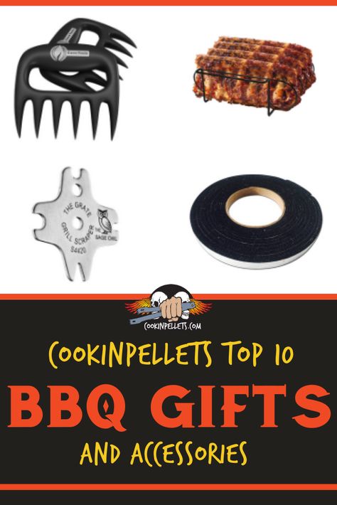 Must Have Pellet Grilling Accessories. Make it even easier to prepare your favorite smoker recipes and smoked meats with these BBQ gift ideas and accessories. Check out this list of pellet grilling gift ideas from rib racks to grill gaskets. #bbq #pelletgrilling Bbq Gift Ideas, Grilling Gadgets, Pellet Grill Accessories, Grilling Accessories, Meat Smoker, Pellet Grill Recipes, Smoked Meats, Holiday Gift List, Bbq Gifts