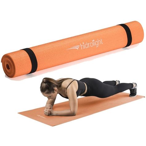 Tapete Colchonete de Exercícios Hidrolight Laranja para Yoga Pilates Academia  OTapete para Exercíciosserve de apoio para exercícios físicos de baixo impacto e alongamentos com maior comodidade. Sua espessura proporciona amortecimento e aderência durante a prática de qualquer atividade leve, evitando o contato direto do corpo ao solo. Possui textura flexível, lavável e leve para transportar.  Recomendado para realizar exercícios de baixo impacto e evitar o contato direto ao solo. Leve e de fácil Yoga Beginners, Balance Exercises, Flat Belly Workout, At Home Gym, Yoga For Beginners, Easy Workouts, Yoga Mat, Workout Videos, Pilates