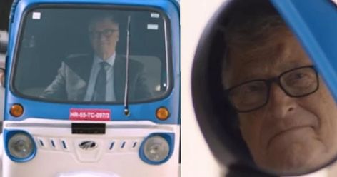 Bill Gates is seen driving a Mahindra e-rickshaw, Treo, with Kishore Kumar and Manna Dey&apos;s classic song &apos;Babu Samjho Ishare&apos;, which is going viral. Auto Rickshaw Captions, Data Ganj Baksh, Mumbai Auto Rickshaw, Kishore Kumar, Beatles Ashram Rishikesh, Sachin Tendulkar, Bill Gates, Classic Songs, Instagram Handle