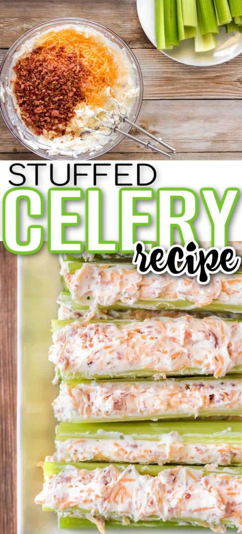 Explore a delightful twist on a classic snack with these stuffed celery sticks. Perfect for parties or a healthy treat, they offer a satisfying crunch paired with a creamy filling. Celery And Peanut Butter Snacks, Cooking With Celery, Celery Snacks For Kids, Stuffed Celery Appetizers, Celery Sticks Stuffed, Ways To Eat Celery, Keto Celery Snacks, Meals With Celery, Recipes That Use Celery