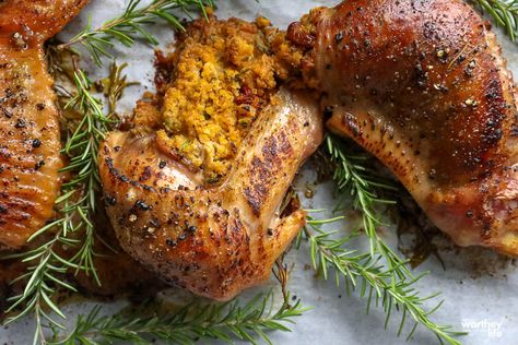 Stuffed Turkey Wings, Stuffed Turkey, Turkey Wings, Thanksgiving Meal, Cooking Turkey, Fresh Rosemary, Low Sodium, Thanksgiving Recipes, Chicken Wings