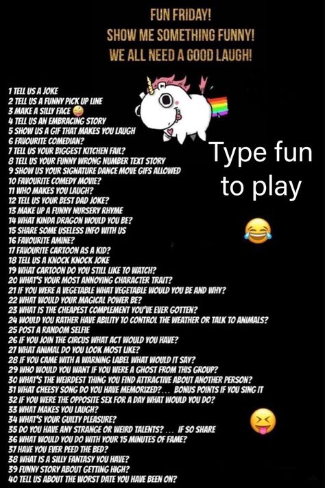 Funny Nursery Rhymes, Kik Game Cards, Wrong Number Texts, Best Dad Jokes, Pick Up Lines Funny, Fun Questions To Ask, Silly Faces, Comedy Movies, Pick Up Lines