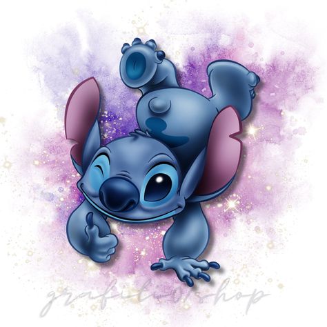 Stitch Clipart, Stitch Watercolor, Stitch Png, Colors Printable, Stitch Coloring Pages, Lilo And Stitch Drawings, Stitch Drawing, Gift Wraps, Nail Art Disney