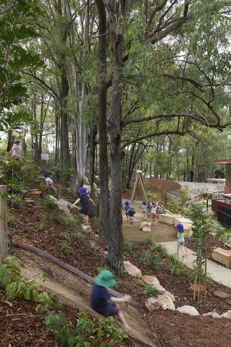 Wilderness Playground Wilderness Playground, Mountain Playground, Forest Playground, Montessori Playground, Natural Outdoor Playground, Blooming Shrubs, Children's House, Playgrounds Architecture, Playground Landscaping