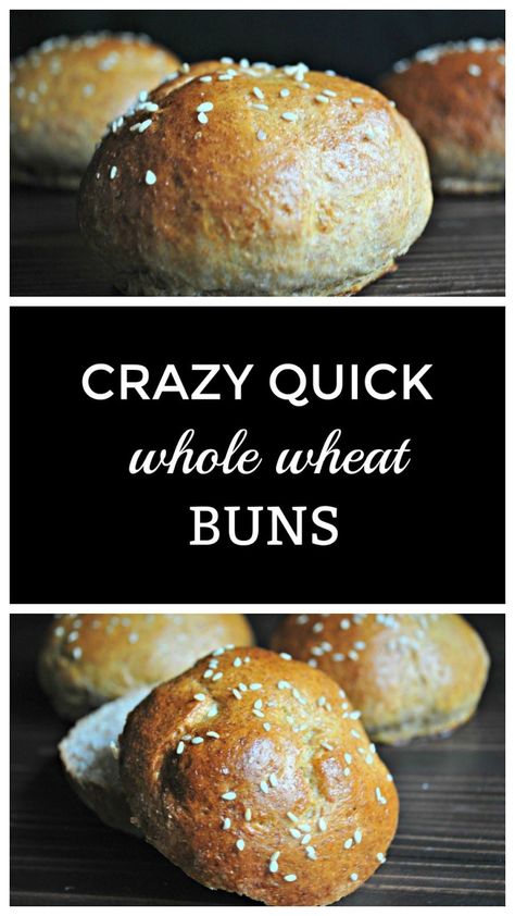 Easy Homemade Buns, Whole Wheat Buns, Quick Buns, Bread Buns, Homemade Buns, Color Tips, Best Bread Recipe, Bread Bun, Bun Recipe