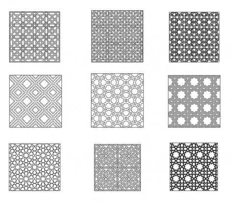 Detail Islamic decorative pattern plan - Cadbull Islamic Motifs Pattern, Islamic Architecture Pattern, Islamic Facade, Facade Pattern Architecture, Islamic Patterns Geometric, Islamic Geometric Pattern, Architecture Thesis, Facade Pattern, Islamic Motifs