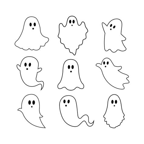 Halloween-Ghost-Bundle-SVG-Free Tiny Ghost Tattoo Simple, Free Halloween Cricut Svg Files, Halloween Ghosts Drawing, Free Ghost Svg Files For Cricut, Cute Ghost Printable, Ghost Templates Free Printable, Cute Ghost Template Free Printable, Boo Svg Free, Ghost Outline Template