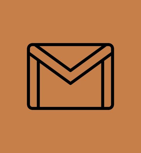 Gmail App Icon, Orange Phone, Cover Wallpaper, App Covers, App Icon Design, Phone Apps, App Icon, Icon Design, Creative Design