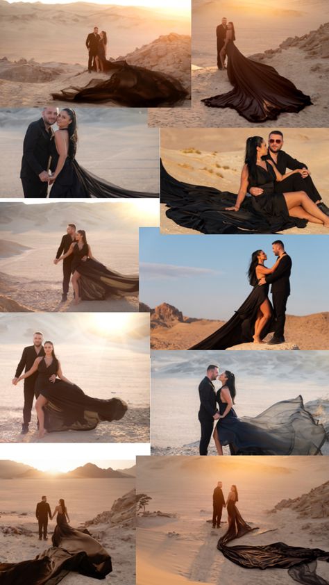 Desert black dress Black Dress Desert Photoshoot, Photoshoot Desert, Desert Photoshoot, Artsy Photos, 30th Birthday, Black Dress, Birthday, Black