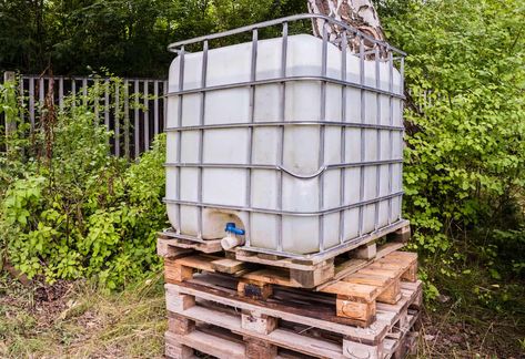 IBC totes have a lot of uses on a farm or homestead – it’s all about  being aware of their benefits so you can make them work for you. Downspout Diverter, Roll Roofing, Totes Ideas, Soaker Hose, Pond Liner, Water Container, Pressure Treated Wood, Water Containers, Plastic Container Storage