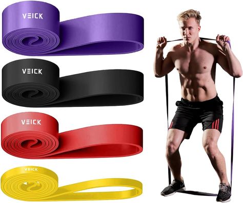 VEICK Exercise Resistance Bands Exercise Bands Exercise Bands Workout Bands Pull-up Assistance Bands Long Heavy Stretch Bands Sets for Men and Women, Powerweight, Gym Home Fitness Equipment Bands Workout, Assisted Pull Ups, Home Fitness Equipment, Workout Bands, Gym At Home, Exercise Bands, Resistance Band Set, Home Workout Equipment, Strength Training Equipment