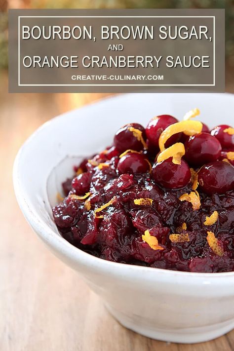 This Bourbon, Brown Sugar, and Orange Cranberry Sauce is so delicious you'll want to just grab a spoon and dig right in! Cranberrysauce Thanksgiving, Cranberry Pear Sauce, Orange Cranberry Sauce, Red Wine Chocolate Cake, Cranberry Sauce Thanksgiving, Pear Brandy, Pear Sauce, Christmas Cranberry, Cranberry Orange Sauce