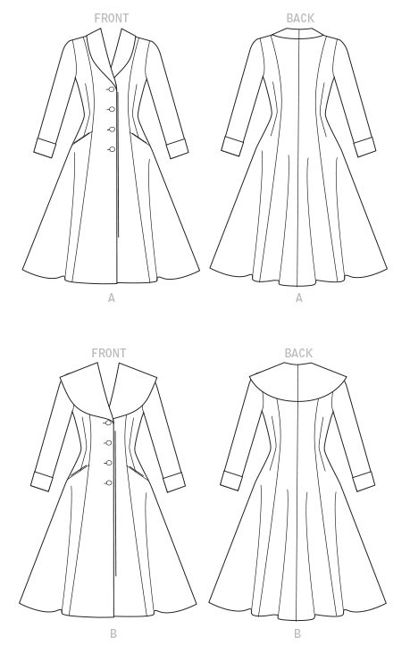 Shawl Collar Coat, Coat Pattern Sewing, Diy Vetement, Patterns Fashion, Couture Mode, Mccalls Sewing Patterns, Pattern Blouse, Diy Sewing Clothes, Drafting Patterns