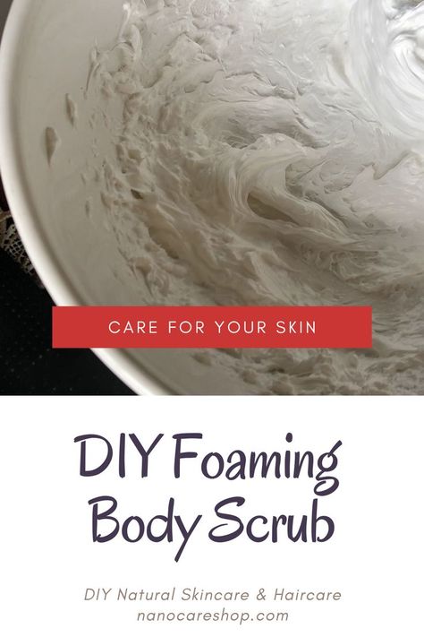 DIY foaming body scrub is an excellent skincare product that you should add to your skincare arsenal. This is because it’s easy to make and it provides many benefits for your skin. In this DIY foaming body scrub: step-by-step guide, we’ll go over how to make this effective scrub, how to use it and its benefits. Foaming Body Scrub Recipe, Diy Foaming Body Scrub Recipe, Foaming Body Scrub Diy, Foaming Body Scrub, How To Make Foam, Diy Body Scrub Recipes, Egg Benefits, Body Scrub Recipe, Diy Body Scrub