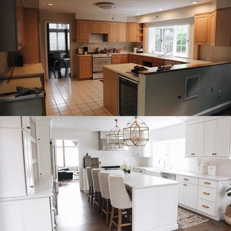 Kitchen Remodel Ideas Before And After, Kitchen Diy Makeover, Kitchen Remodel Ideas, Kitchen Remodel Before And After, New Kitchen Cabinets, Kitchen Cabinets Makeover, Kitchen Cabinet Remodel, Cheap Kitchen, After Pictures