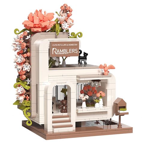 PRICES MAY VARY. 【Exquisite Flower Shop Building Toy】Experience the joy of building with our flower house building sets. 929 mini building brick, bring more challenges and fun. Assembled Size - 5(L)x3.8(W)x6.4(H) inch. 【 Enhance Logical Thinking】We provide a very accurate step-by-step picture instructions and numbered package,help your children improve their logical thinking and problem-solving skills while enjoying the fun of building with our building blocks toy. 【 Ideal Gift Choice】Surprise y Aesthetic Legos, Cute Lego Sets, Legos Sets, Brick Street, View Building, Tiny Toys, Mini Building, Flower House, Shop Buildings