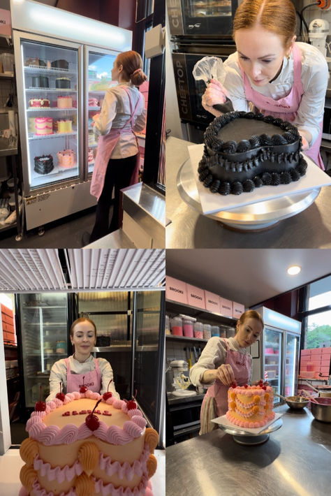 Here's a day in my life as a bakery owner on cake duty! Bakery Owner Aesthetic, Bakery Owner, Cupcake Business, 20th Bday, Opening A Bakery, A Day In My Life, Instagram Cake, Day In My Life, Cake Day