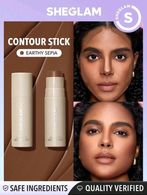 Cream Contour Stick, Contour Bronzer, Contour Face, Contour Stick, Cream Contour, Natural Contour, Blush Highlighter, Sun Cream, Face Contouring