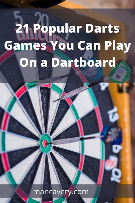 The popularity of darts games has grown immensely with the advent of the internet. Playing dartboard games is fun, increases your precision and allows you to involve a larger number of players at once. | Popular Darts Games You Can Play On a Dartboard | #populardartgame #mancavery Dart Board Backboard, Dart Games, Dart Board Games, Multi Game Table, Man Cave Games, Fun Drinking Games, Darts Game, Men Cave, Family Tips